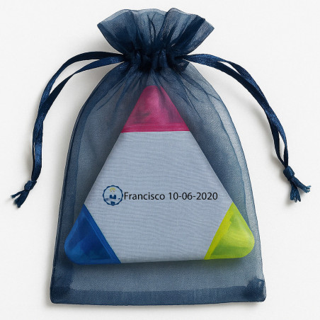 Marcador tricolor personalizado para detalles de comunión niños