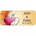Bolis en forma de pintalabios boda personalizado