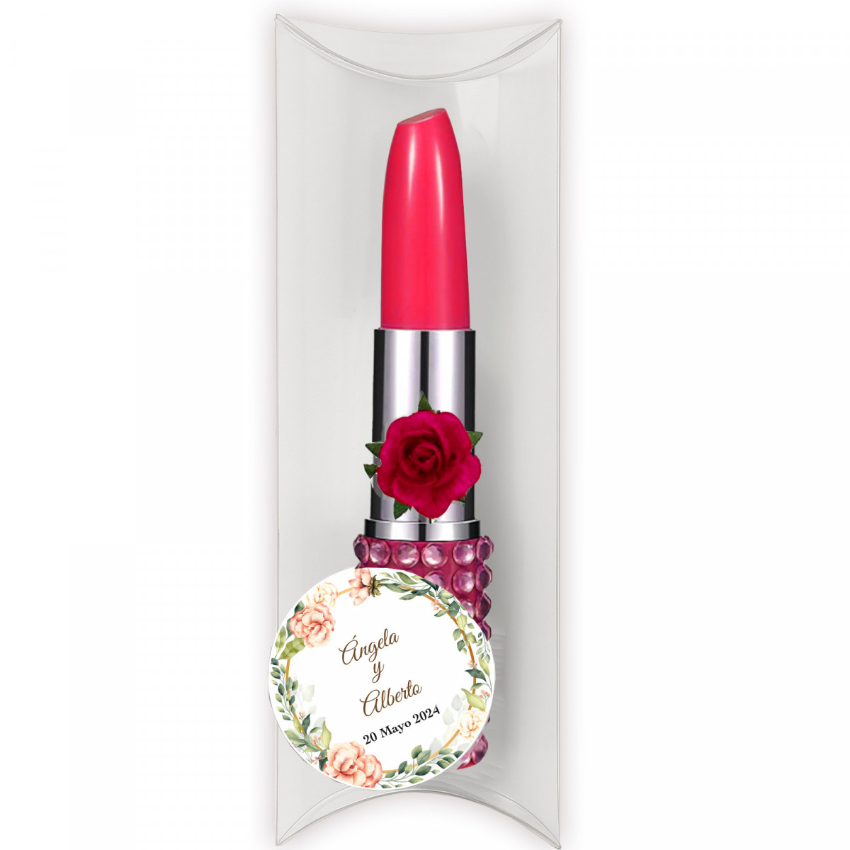 Pintalabios bolígrafos boda personalizado