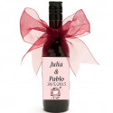 Botella de tinto para detalles de boda personalizados