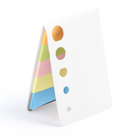 Bloc de notas adhesivas con diseño troquelado ideal como detalle para eventos