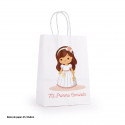 Bolsa comunión niña personalizada con nombre y fecha