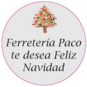 Adhesivo 3cm personalizado Navidad para empresas
