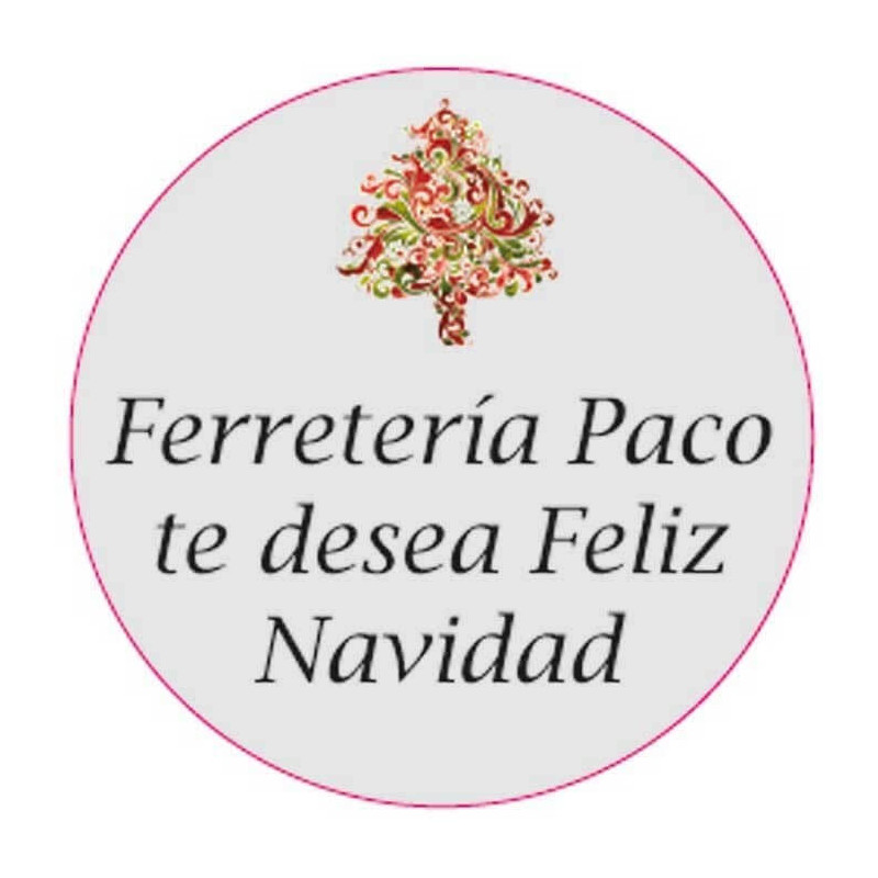 Adhesivo 3cm personalizado Navidad para empresas