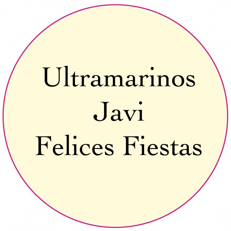 Adhesivo personalizado 3cm para empresas, comuniones, bautizos o cumpleaños