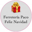Adhesivo personalizado 3cm con diseño de caja de regalo para Navidad