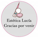 Adhesivo Personalizado 3cm con Motivo de Belleza