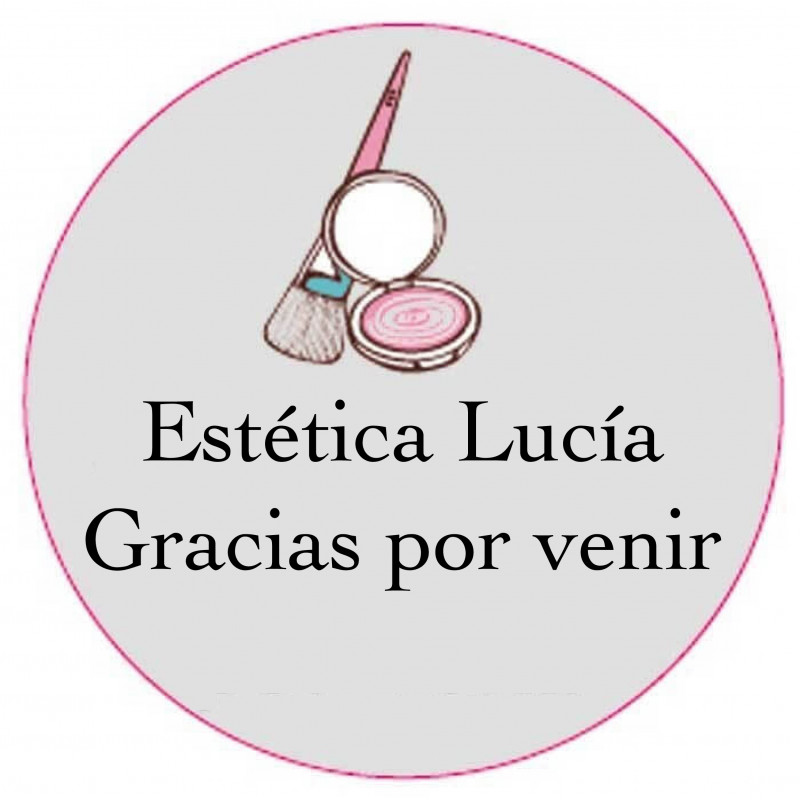 Adhesivo Personalizado 3cm con Motivo de Belleza
