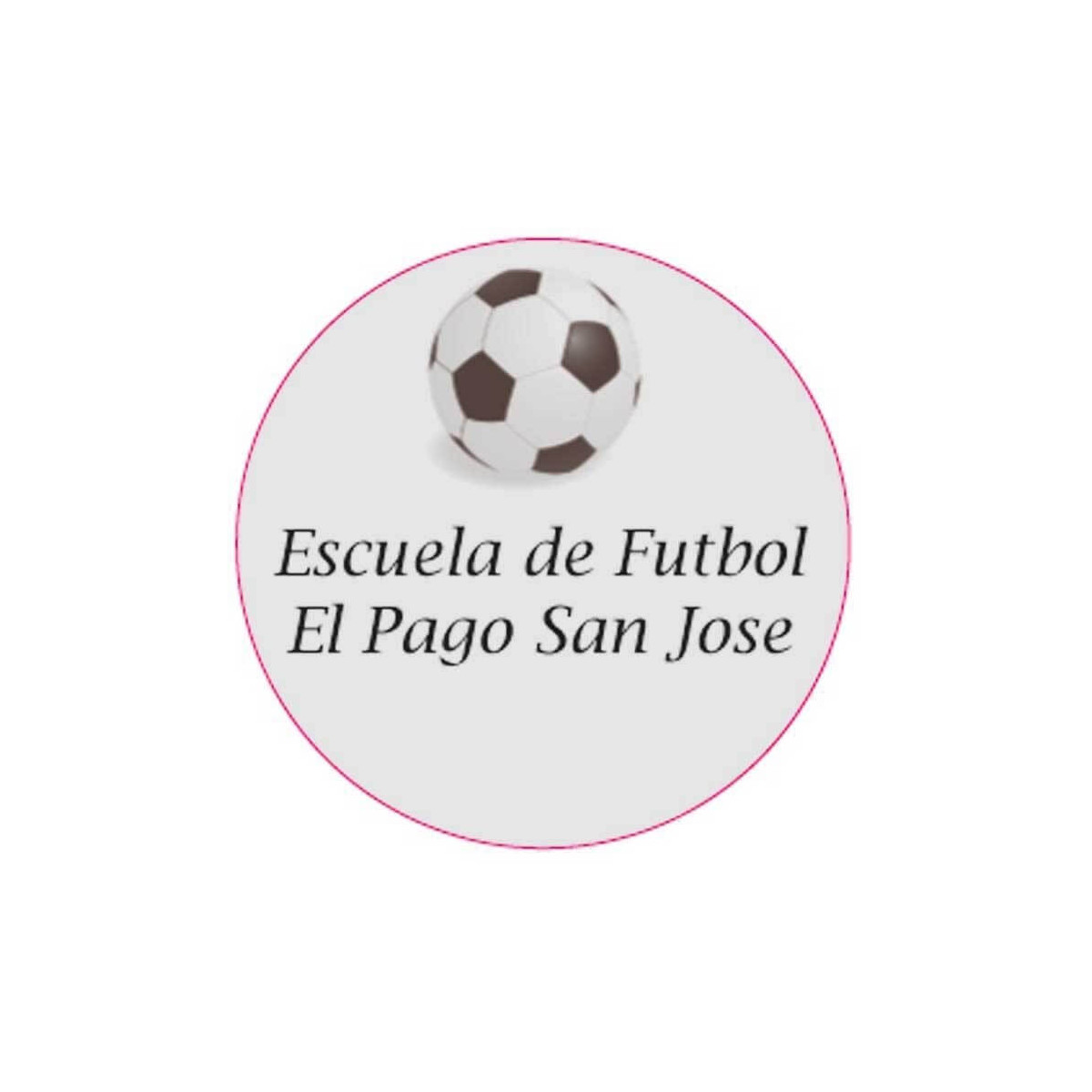 Adhesivo fútbol personalizado para eventos 3cm fondo transparente