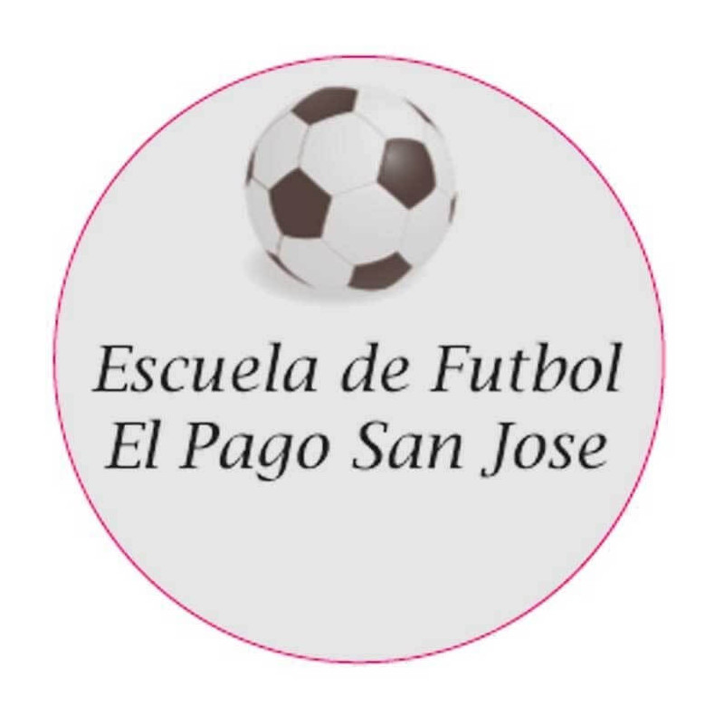 Adhesivo fútbol personalizado para eventos 3cm fondo transparente