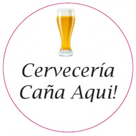 Adhesivo cerveza para personalizar 3cm