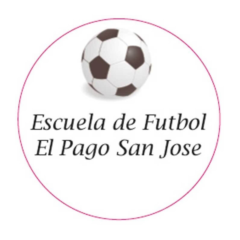 Adhesivo fútbol personalizado para invitados 3cm
