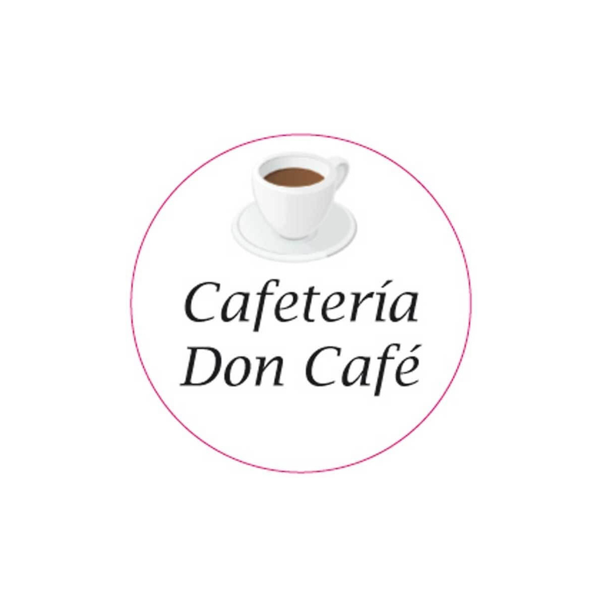 Adhesivo personalizado empresa para hostelería y negocios 3cm