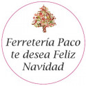 Adhesivo personalizado árbol de navidad 3cm