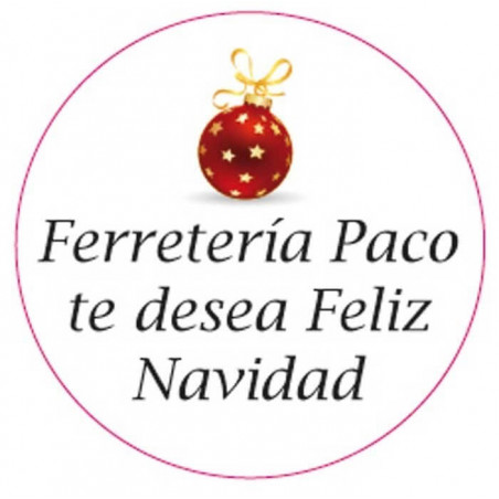 Adhesivo 3cm personalizado feliz navidad
