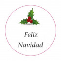 Adhesivo feliz navidad 3cm
