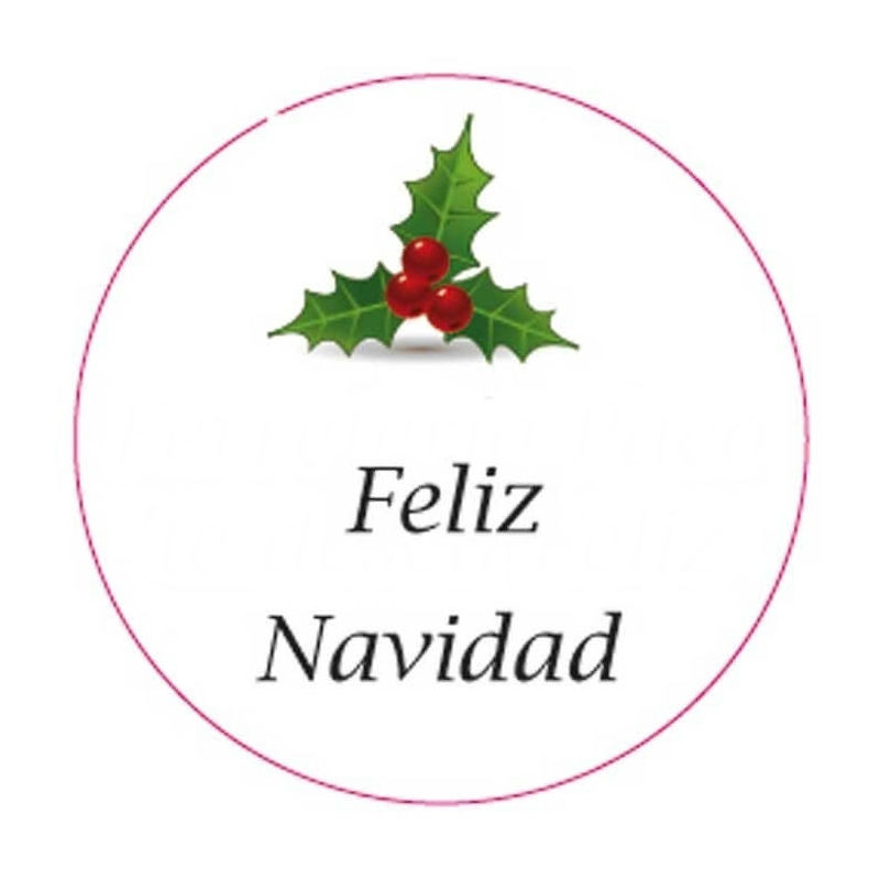 Adhesivo feliz navidad 3cm