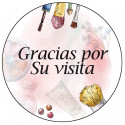 Adhesivo 3cm fondo blanco con fondo estética