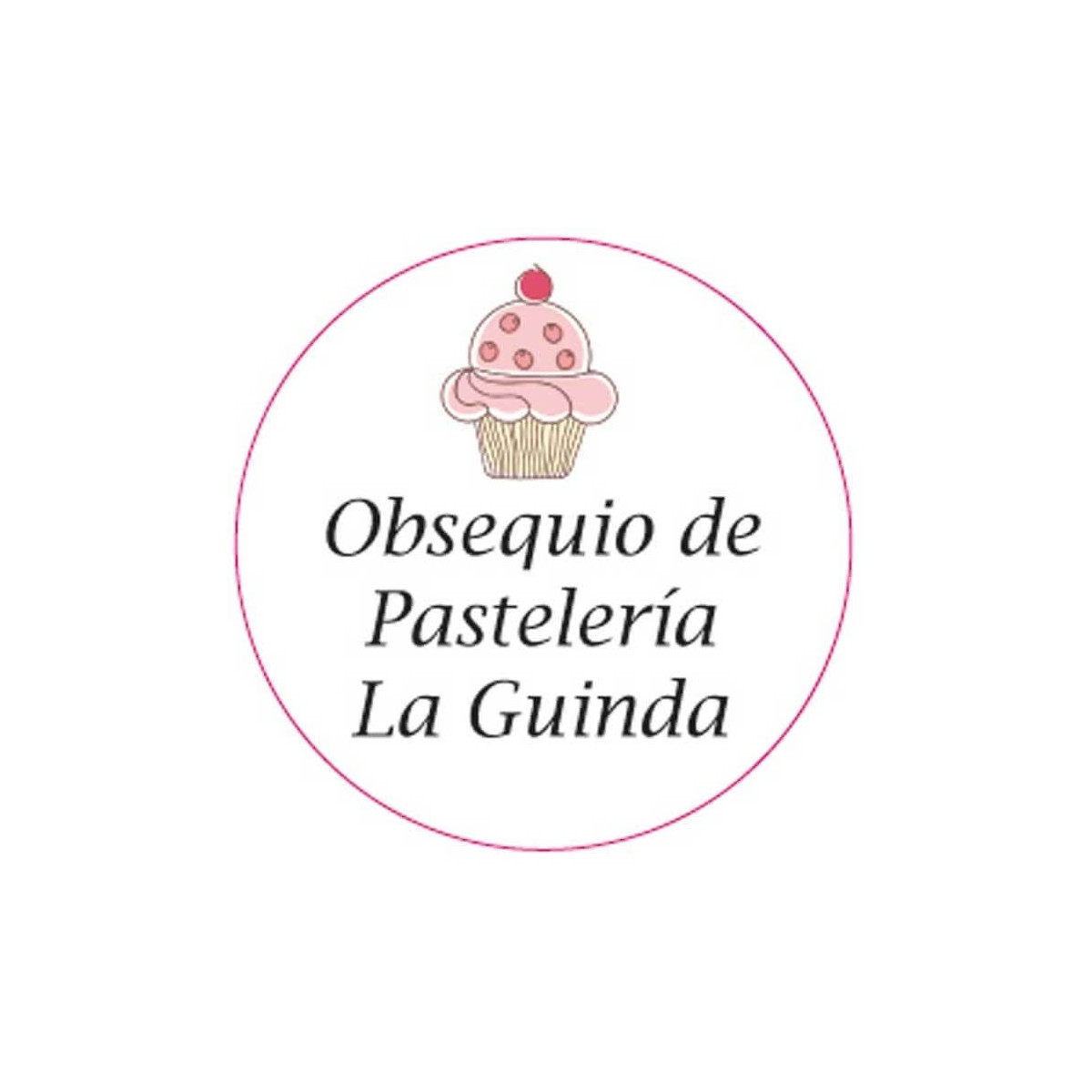 Adhesivo personalizado motivo cupcake