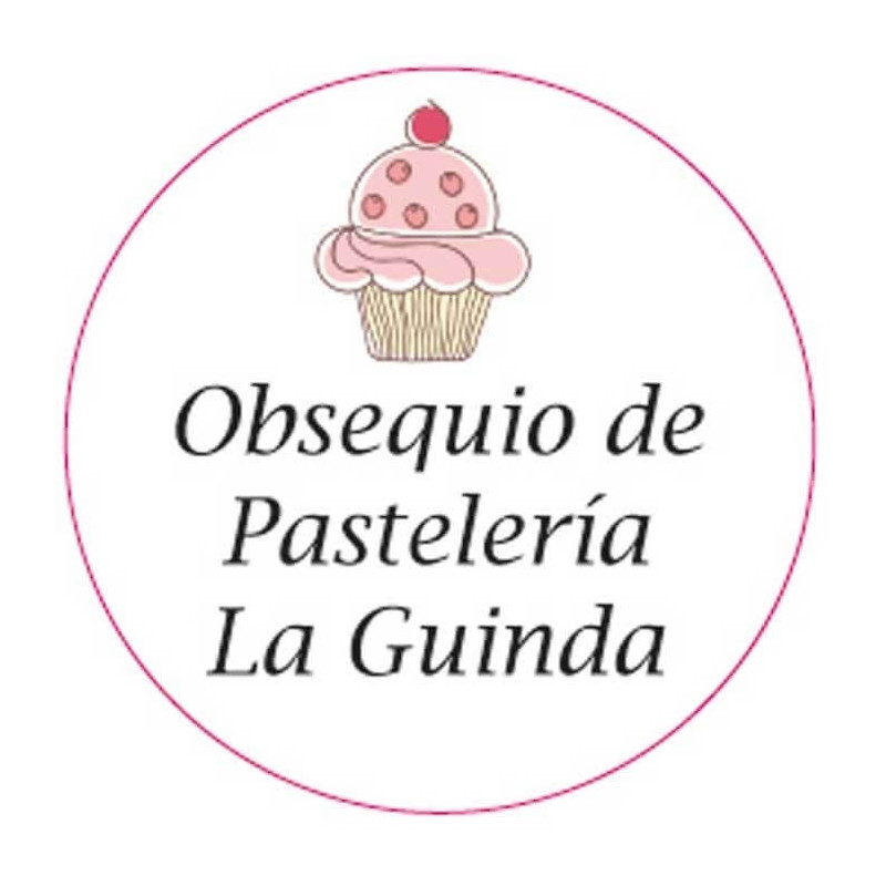 Adhesivo personalizado motivo cupcake