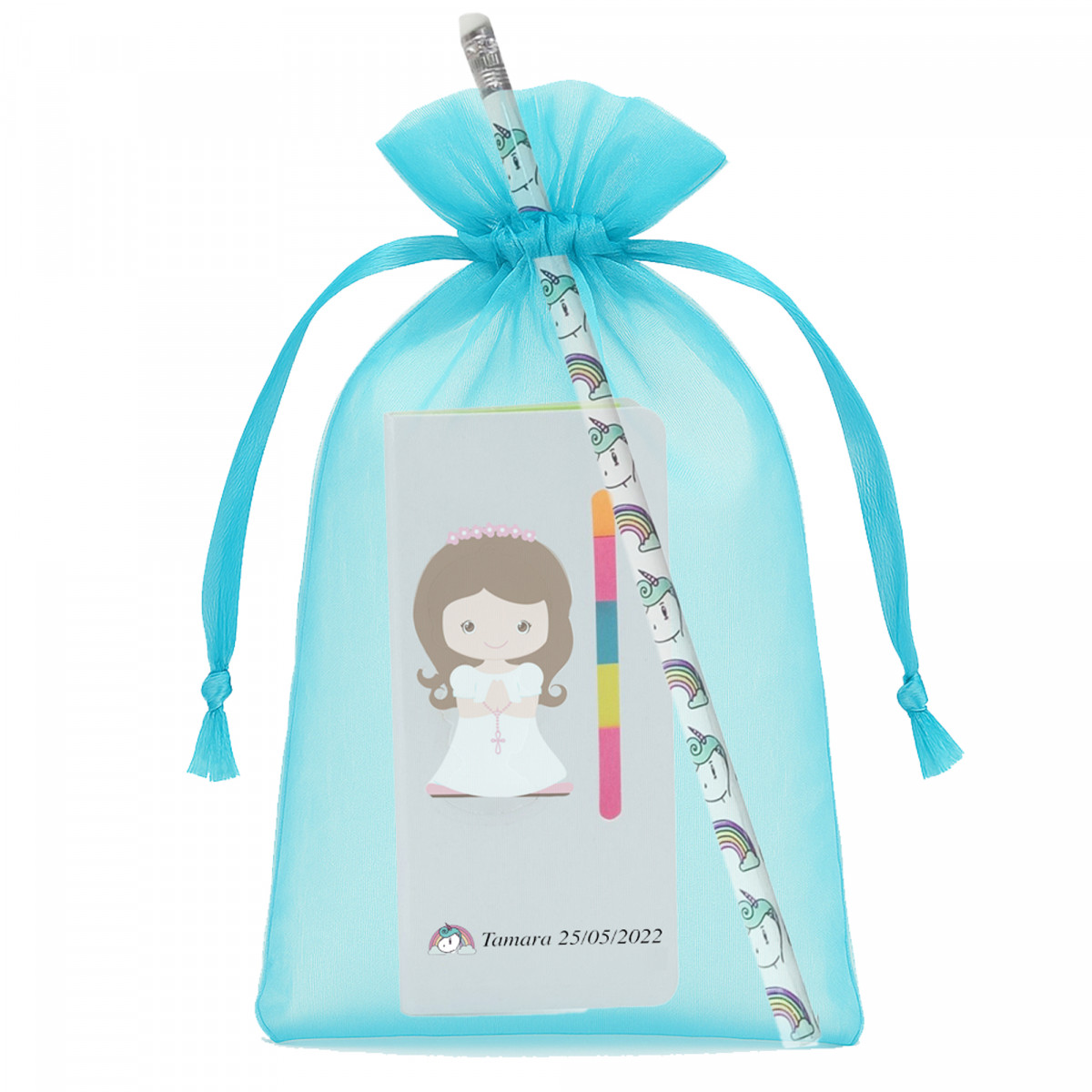 Libreta post it personalizada con lapiz unicornio