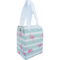 Pack detalle de boda con monedero bolígrafo pintalabios espejo personalizado y caja con diseño de flamencos