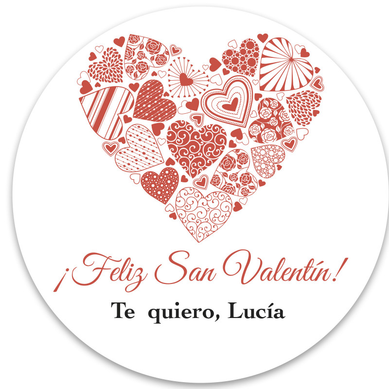 Adhesivo personalizado 5cm transparente para todo tipo de eventos