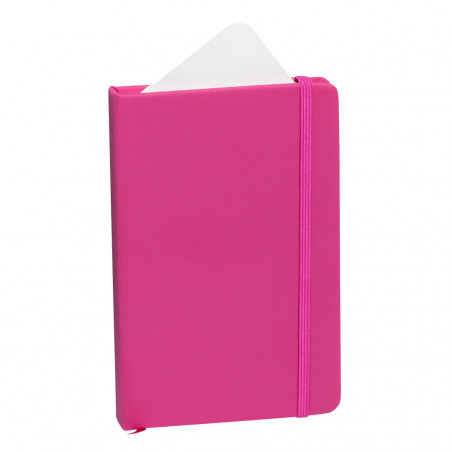 Libreta fucsia personalizada con adhesivo de gabby de 5cm