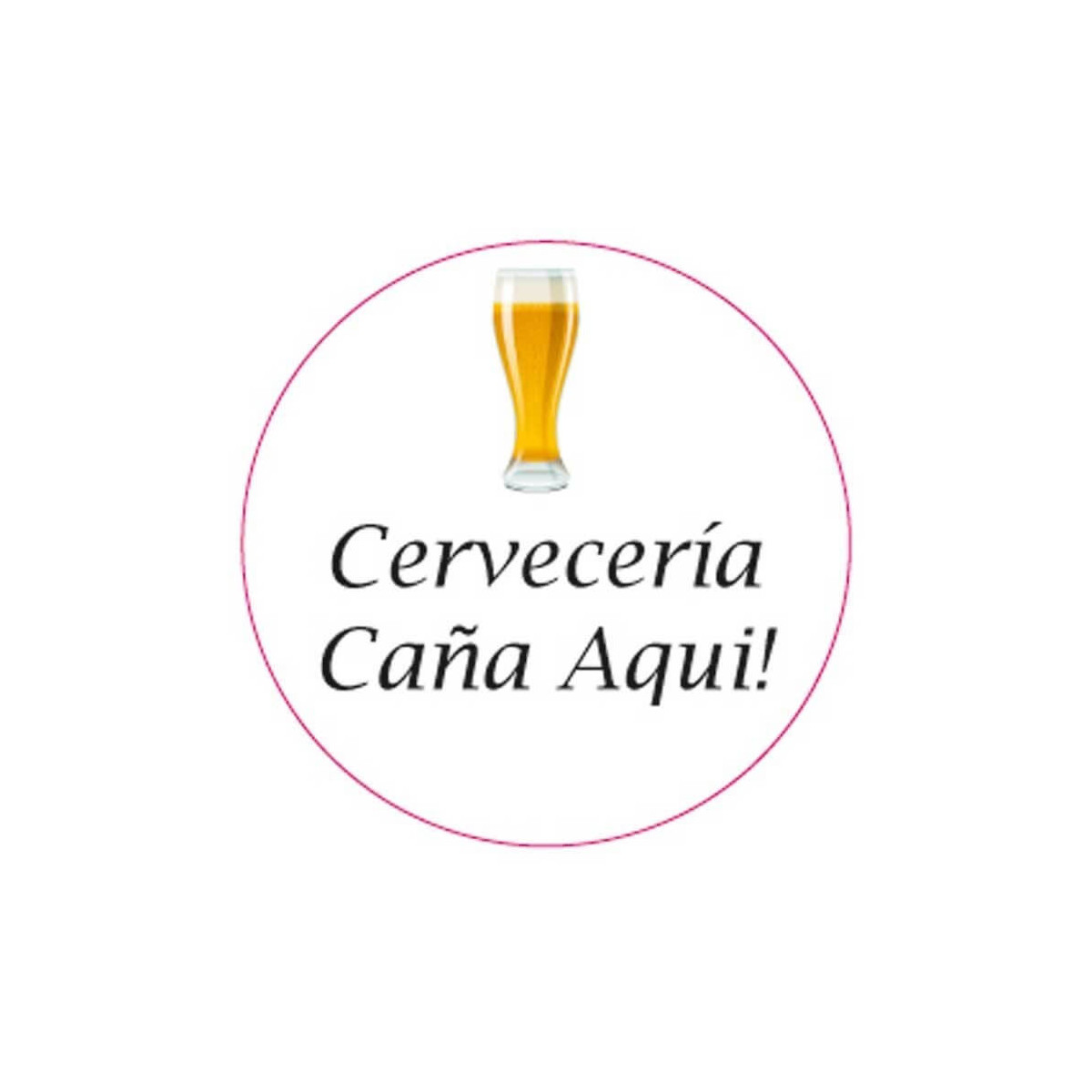 Etiqueta adhesiva cervecería para eventos y empresas 5cm