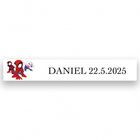 Set de escritura personalizado con adhesivos de spidey para regalos infantiles