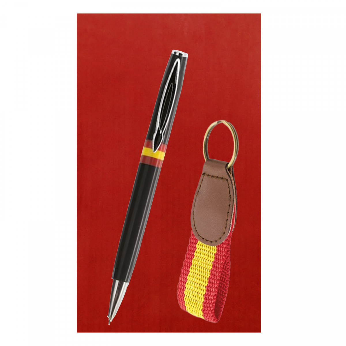 Detalles Invitados Bolígrafo y Llavero España