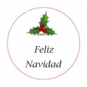 Adhesivo para navidad 5cm fondo blanco