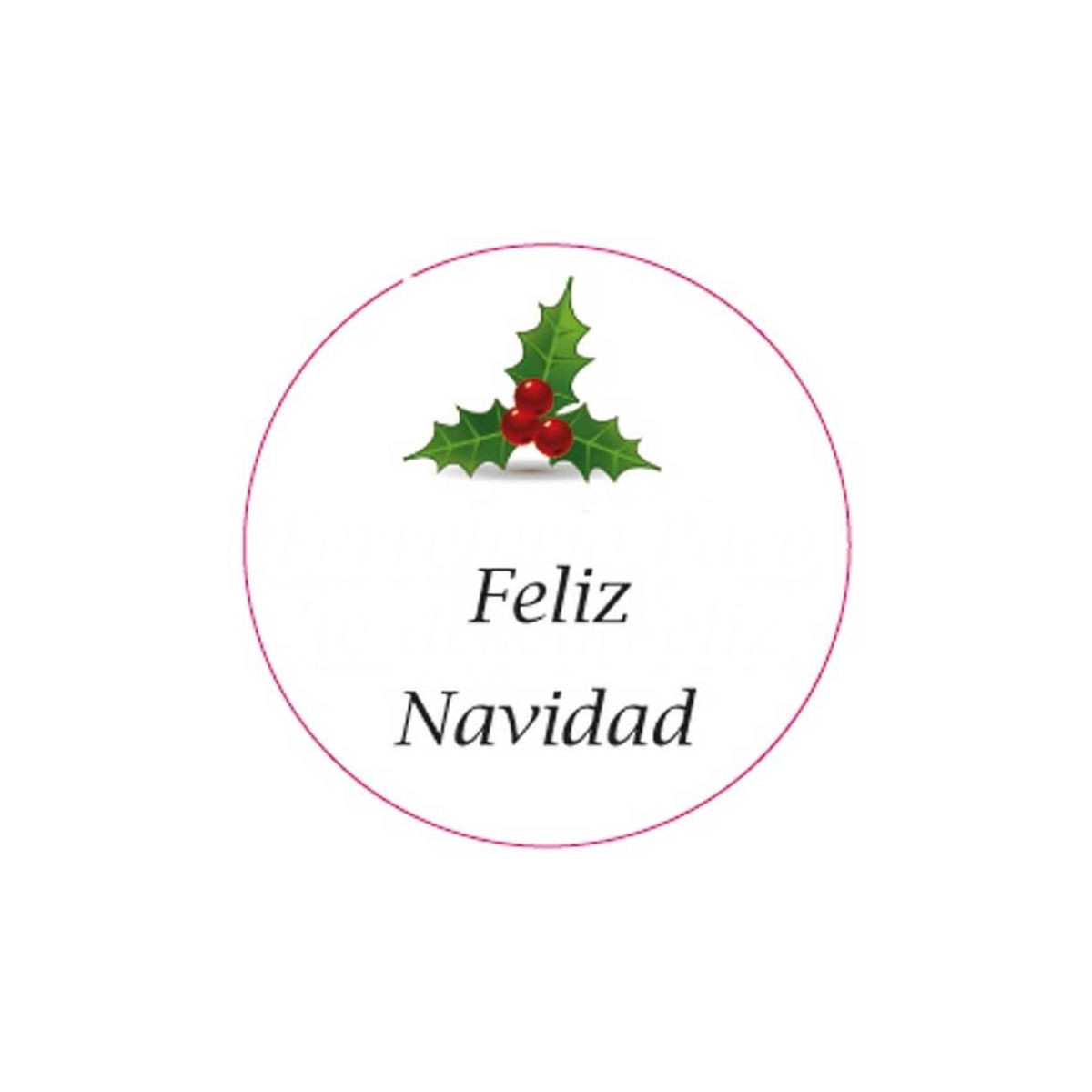 Adhesivo para navidad 5cm fondo blanco