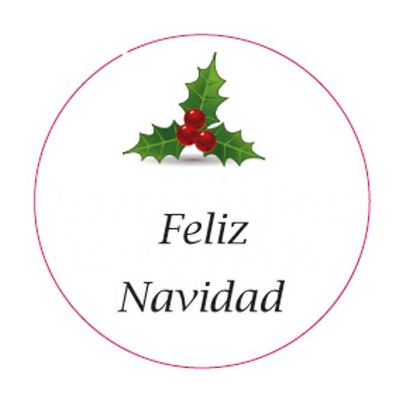 Adhesivo para navidad 5cm fondo blanco
