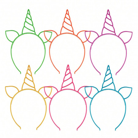 Diadema unicornio para fiestas y celebraciones