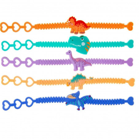Pulseras dinosaurios para invitados niños