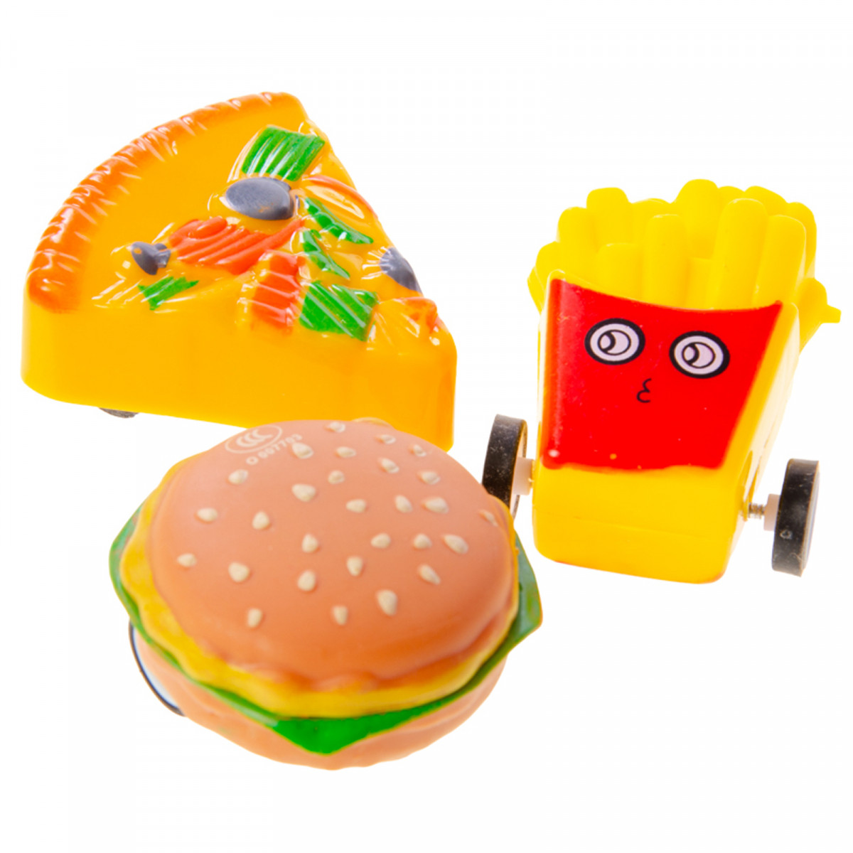 Coche de fricción comida basura