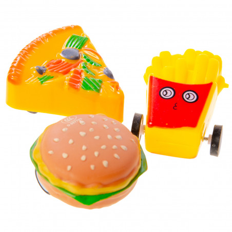 Coche de fricción comida basura