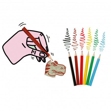 Lápices de colores pequeños