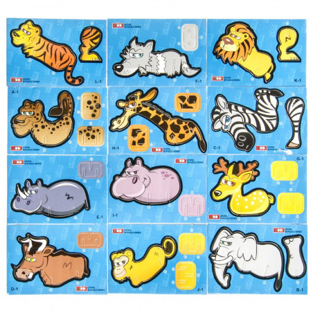 Mini puzzle 3d animales
