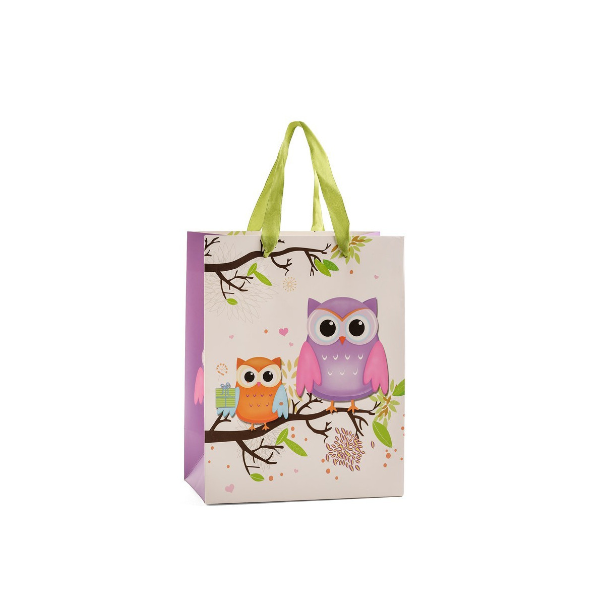 Bolsa con búhos mediana