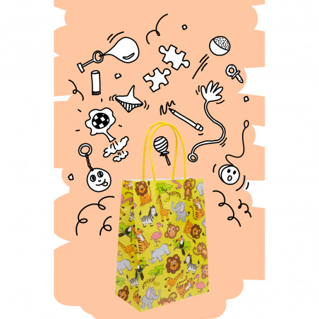 Bolsa de Papel de Animales de la Selva