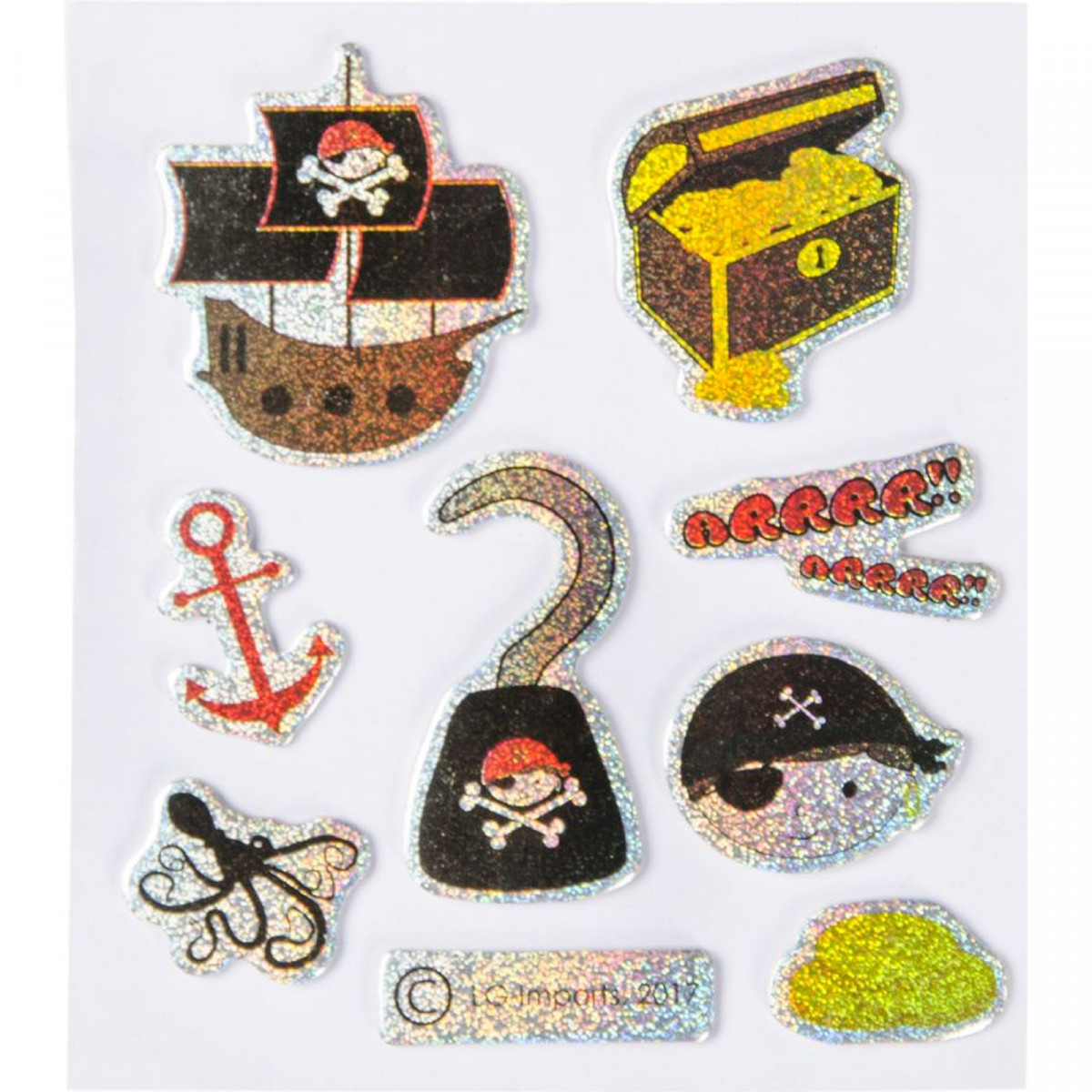 Pegatinas Brillantes de Piratas
