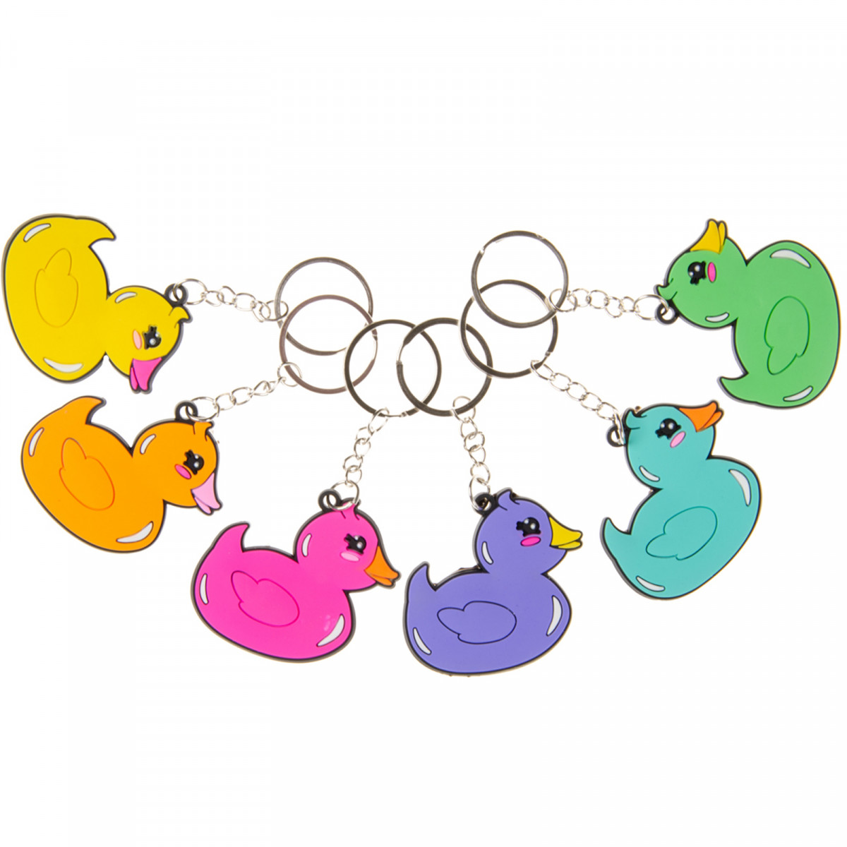 Llavero en Forma de Patito de Colores