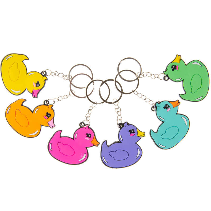 Llavero en Forma de Patito de Colores