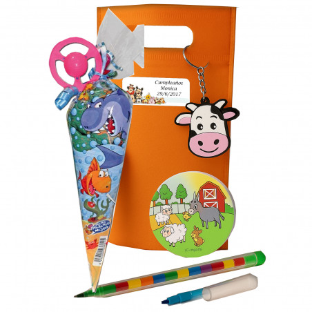 Bolsa Disney con Regalos Infantiles y Cono de Chuches