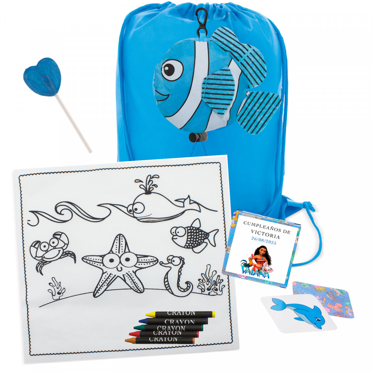 Vaiana Detalles Originales para Regalar a Niños