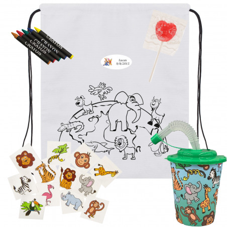 Winnie the pooh detalle para invitados con mochila para pintar