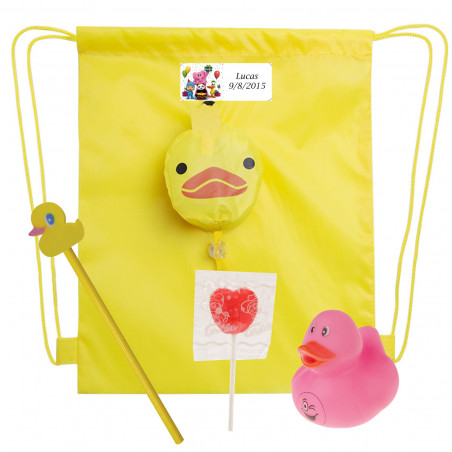 Pocoyo detalle infantil con mochila de pato