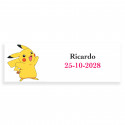 Pokemon etiqueta rectangular personalizada 6x2cm